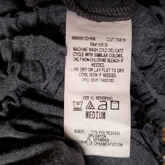 Speechless Dark Gray Ruffled Dress - Picture 8 of 8